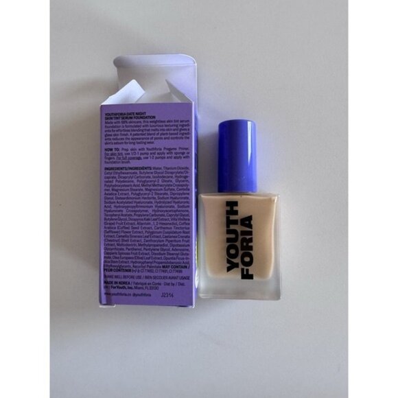 Youth Foria Skin Tint Serum Foundation Shade 260 Light Medium Neutral $48 Nib - Picture 3 of 4